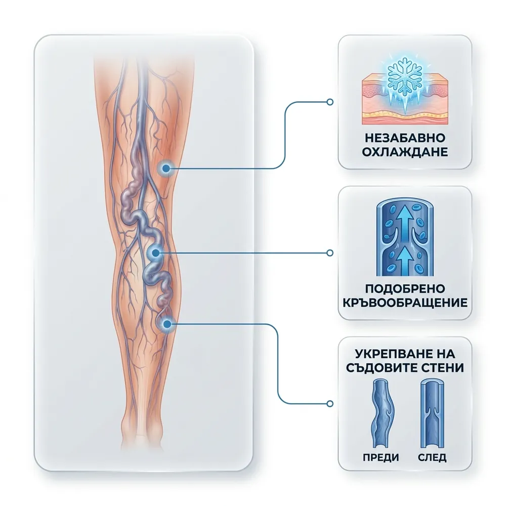 Как действа Remedium Health Cooling Gel при разширени вени и тежест в краката